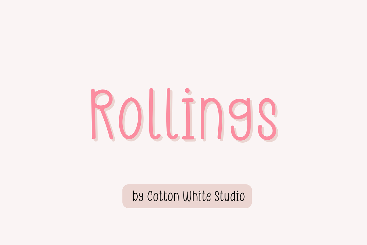 Rollings, a Handwritten Font by Sofia Skoog (Photo 1 of 10)
