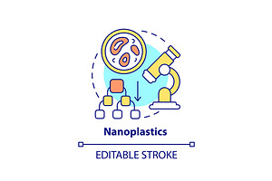 Nanoplastics Concept Icon