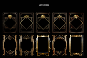 Art Deco gold frames 33 PNG, an Illustration by Illustrator Space (Thumbnail 6 of 6)