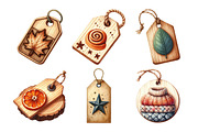 Vintage Wooden Autumn Tags Clipart, an Illustration by Daily.Designs (Thumbnail 5 of 5)