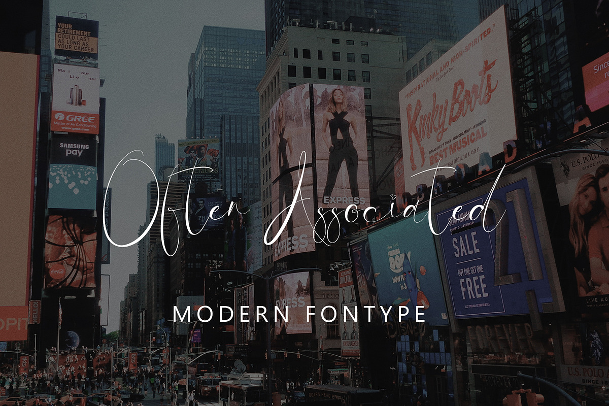 Often Associated, a Handwritten Font by HaKi Studio (Photo 1 of 5)