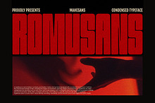 Romusans | Condensed Font Duo