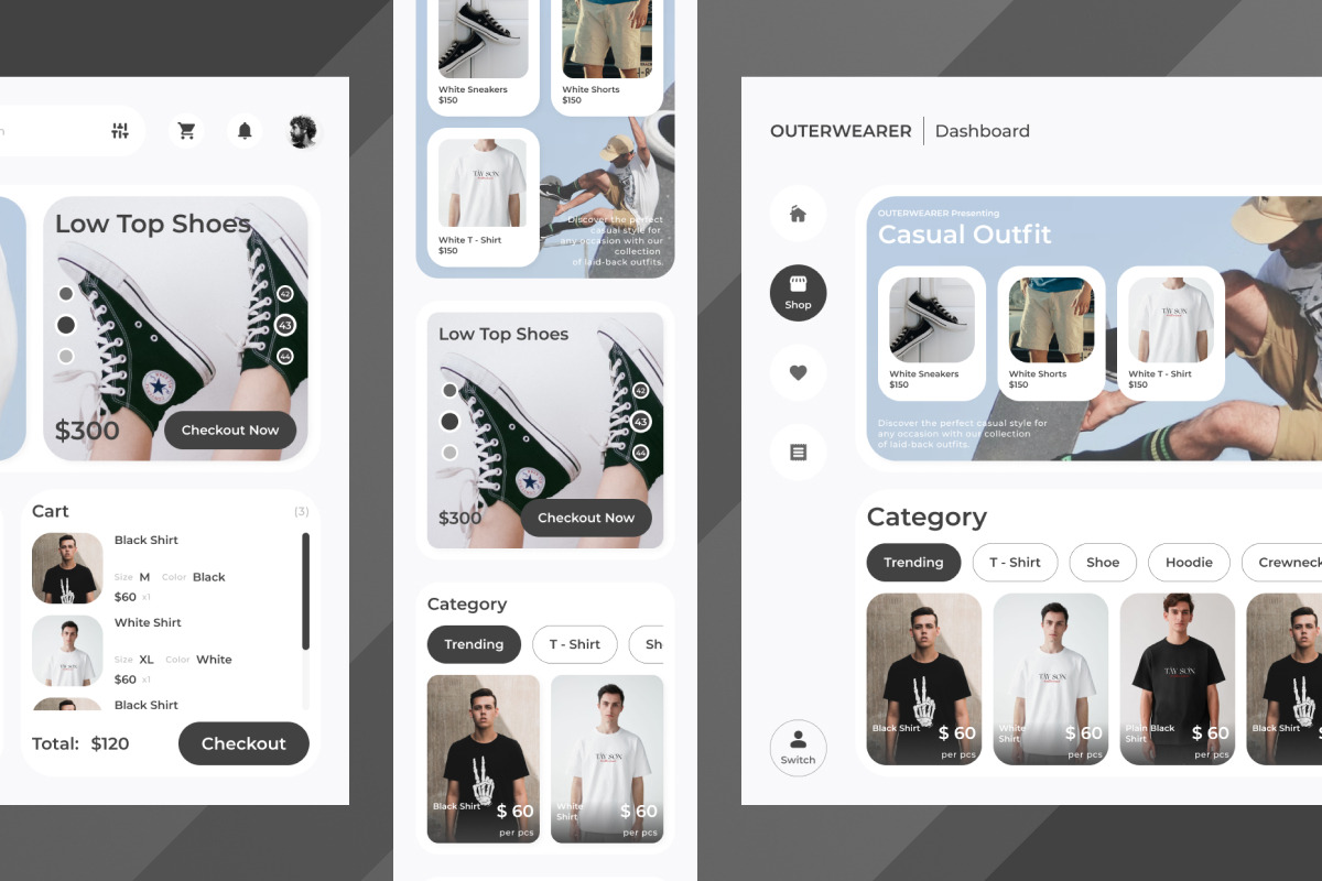 Outerwearer - Fashion Commerce Dashb, a Websites & App Template by twinstd (Photo 4 of 5)