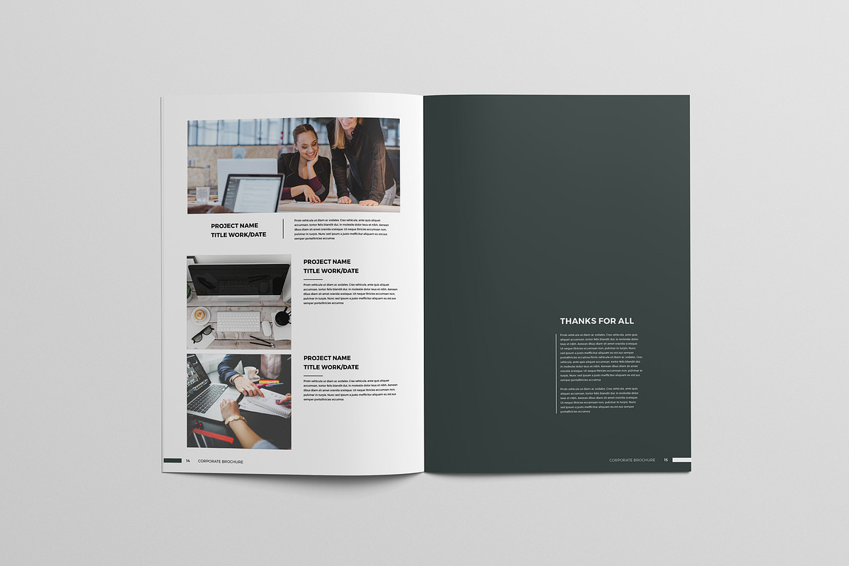 Business Company Profile Template, a Brochure Template by Taiffco (Photo 3 of 8)