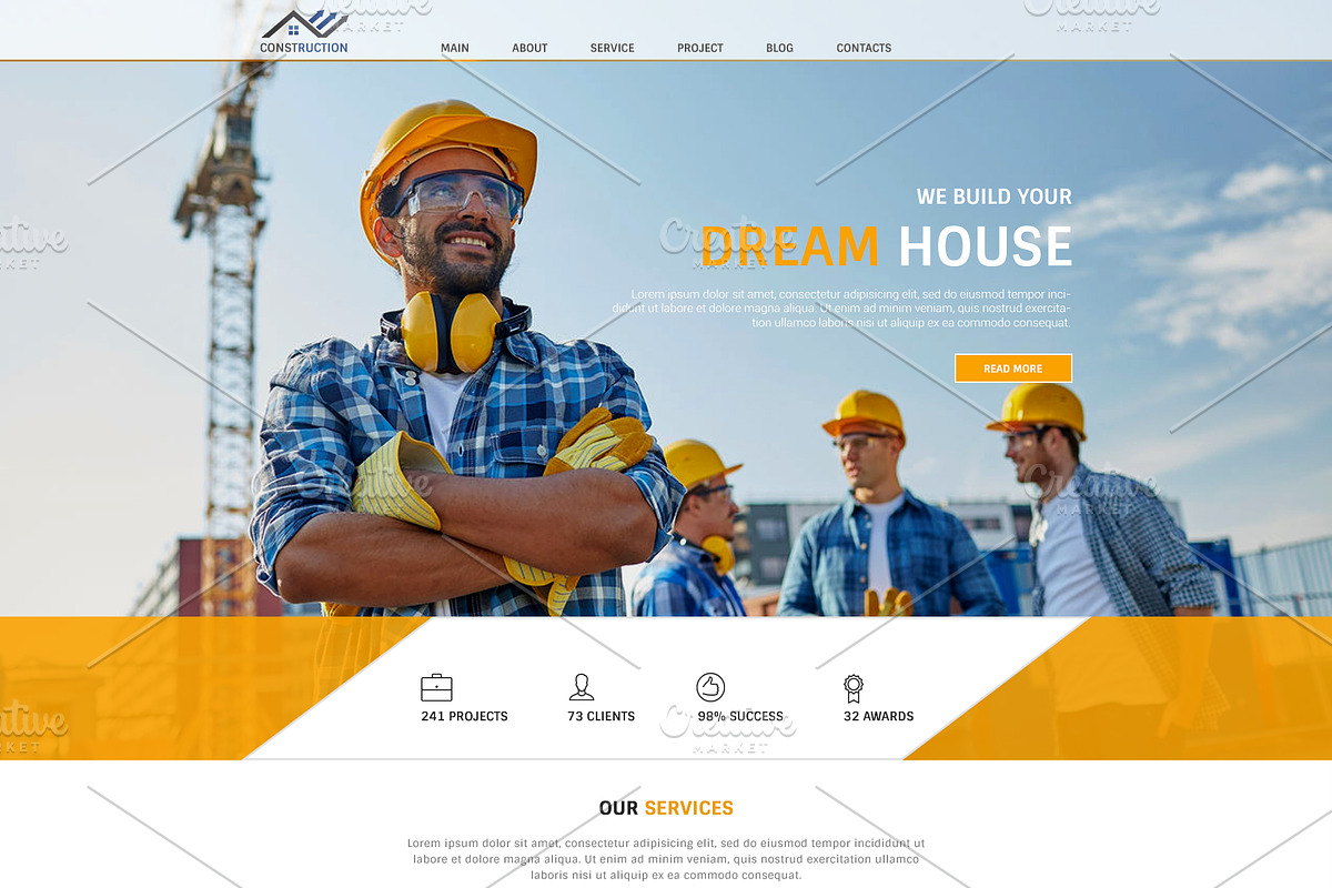 Dream House - Psd Web template, a Landing Page Template by DesignRalko