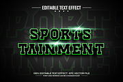 Sports tainment editable text effect, a Layer Style Add-On by nicemorning (Thumbnail 1 of 3)