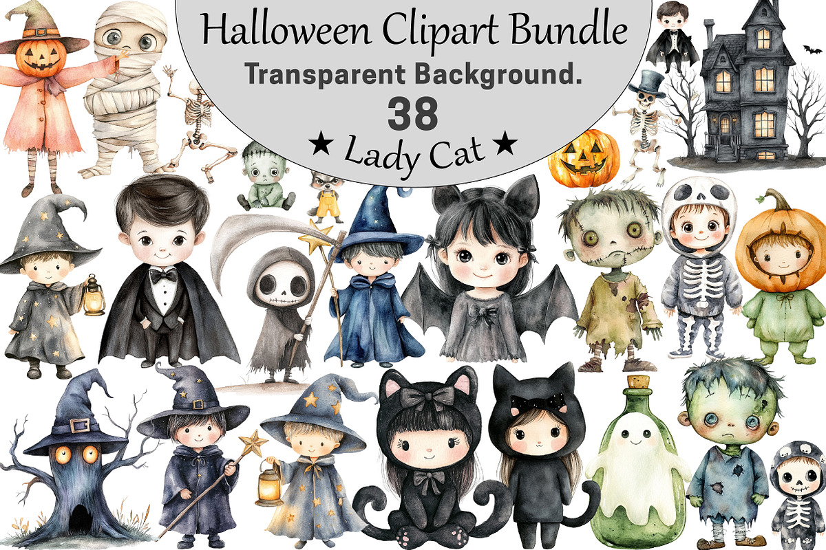 Halloween Clipart, an Illustration by CitraGraphics (Photo 1 of 6)