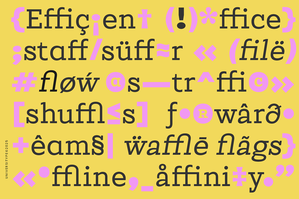 UT Symbold - A Unique Display Font, a Sans Serif Font by Universitype (Photo 9 of 13)