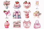 Coquette Clipart, an Illustration by Design Market (Thumbnail 3 of 5)