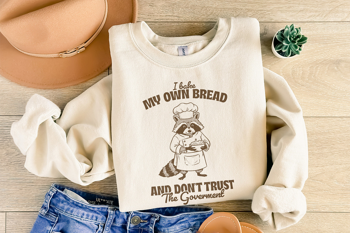 Bake My Own Bread Raccoon PNG, an Illustration by SharpMarketplace (Photo 8 of 9)