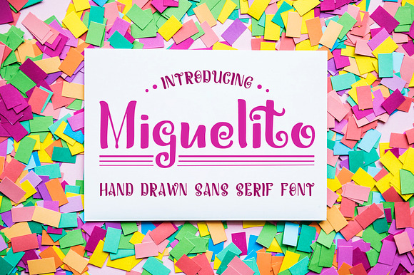 Miguelito - Hand Drawn Font preview 8