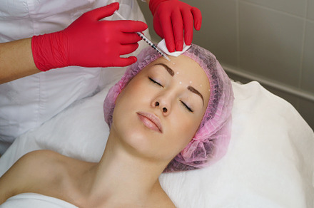Face lift spa procedure featuring medical, woman, and spa, a Health & Medical Photo by Elena Vagengeim