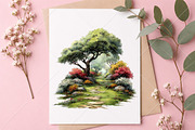Whimsical Spring Landscape Clipart, a Seasonal Illustration by Canvas Craft (Thumbnail 10 of 10)