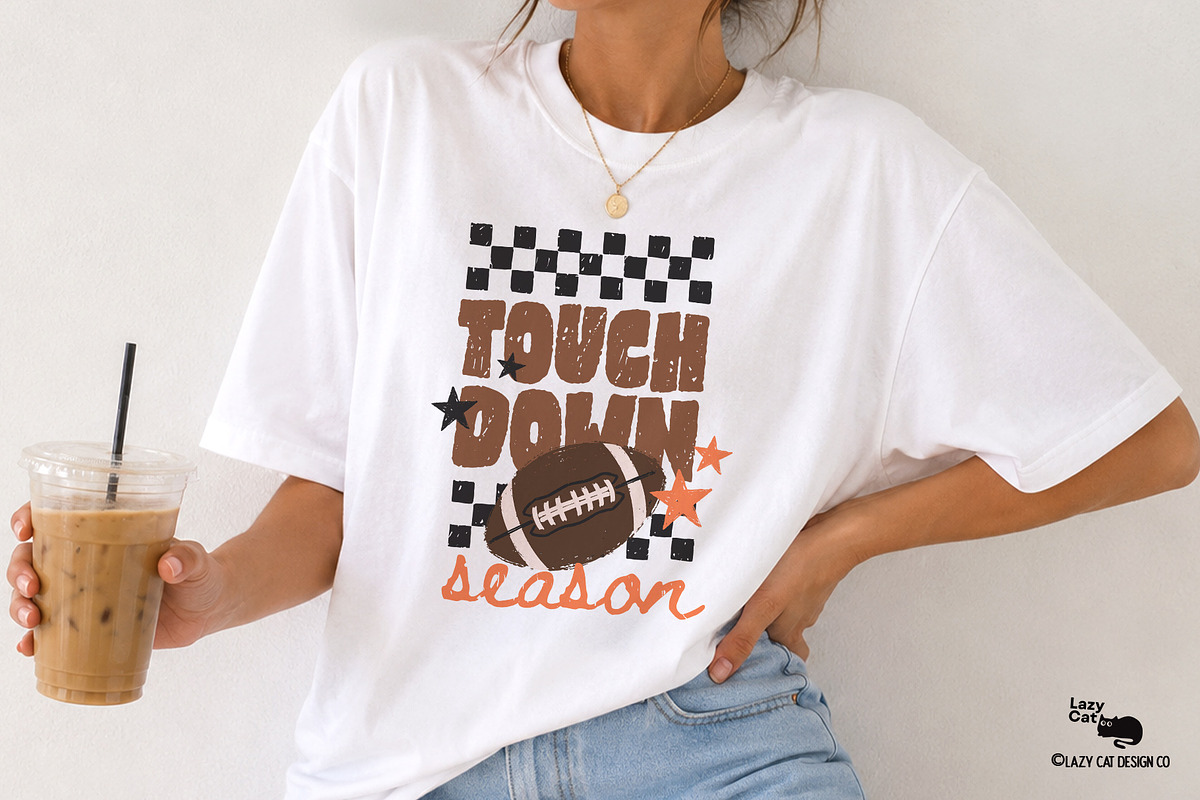 Football Brushstroke Designs, an Object Graphic by Lazy Cat (Photo 2 of 8)