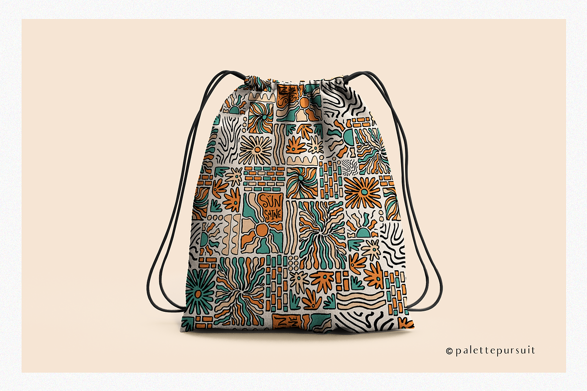 Retro Spring Vector Pattern Set, a Pattern Graphic by Palette Pursuit (Photo 7 of 13)