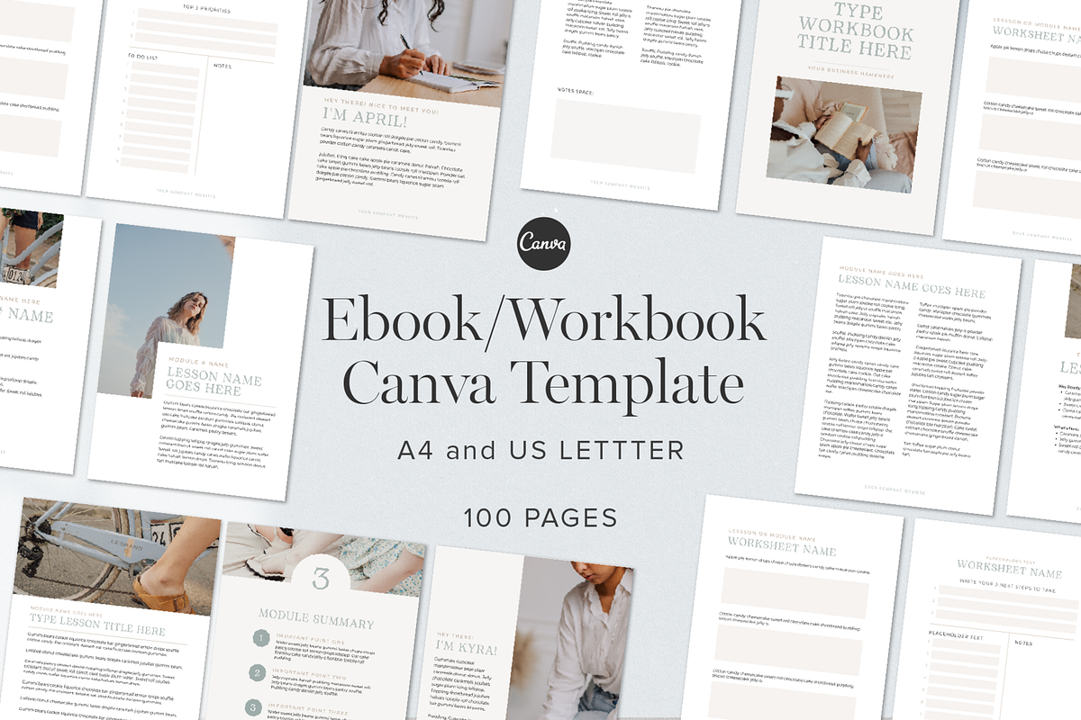 Ebook Workbook Canva Template, a Marketing Template by Tabitha Emma (Photo 1 of 8)