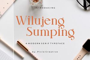 Wilujeng Sumping, Modern Serif Font, a Serif Font by Pixie Creative