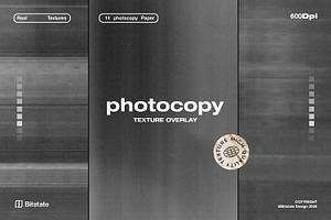 Photocopy Paper Texture Overlays, a Texture Graphic by Bitstate Design