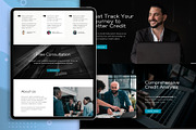 Credit Repair Canva Website Template, a Landing Page Template by Kromatic Design Studio (Thumbnail 3 of 10)