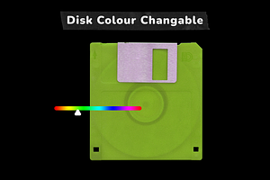 Floppy Disk Cover Mockup Pack Y2K