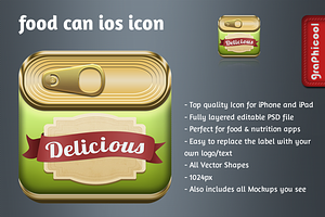 Canned Food iOS app icon