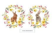 CUTE BUNNIES & florals, a Pattern Graphic by HannaStudio (Thumbnail 8 of 9)