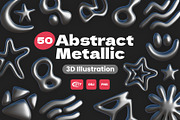 3D Abstract Metallic, an Object 3D Model by Rakata Studio (Thumbnail 1 of 3)