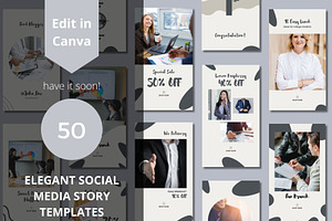 Elegant Social Media Story Templates