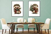 Whimsical Christmas Animals Clipart, a Seasonal Illustration by Canvas Craft (Thumbnail 7 of 10)