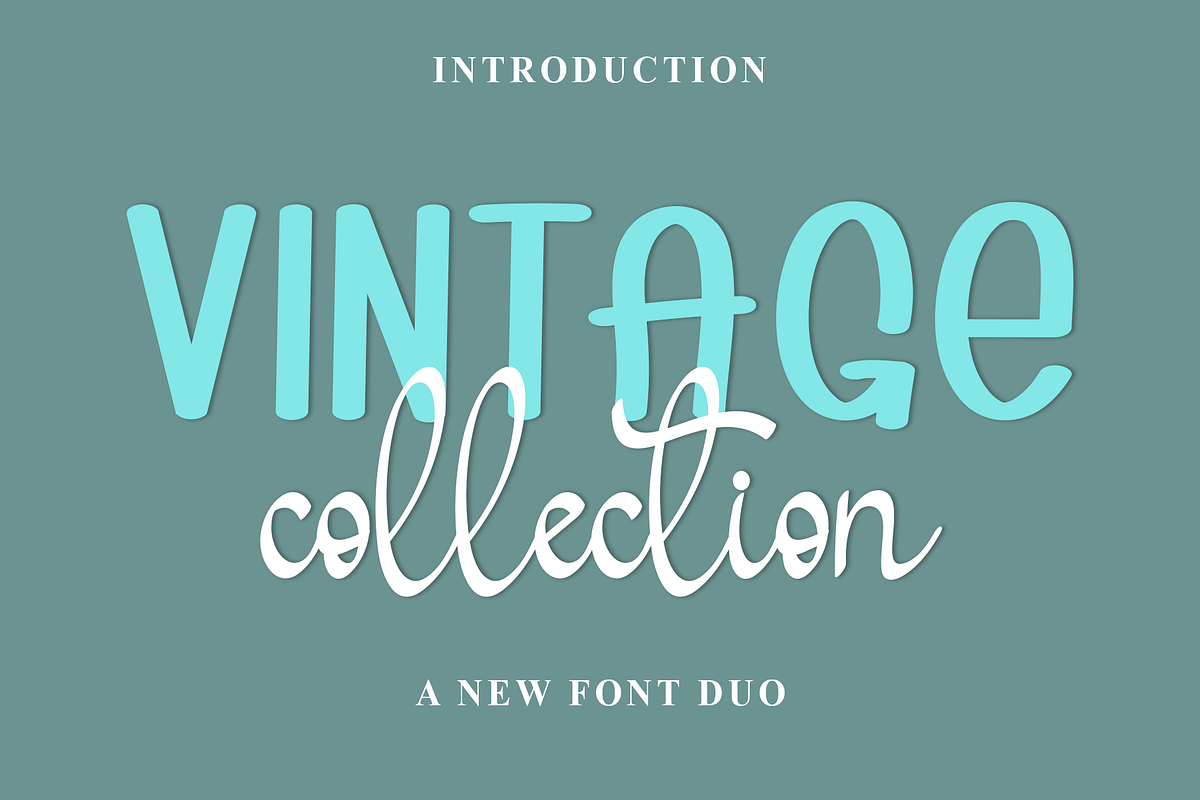 Vintage Collection, a Handwritten Font by FreshTypeINK (Photo 1 of 8)