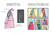 Build A Gnome Character Kit, a Person Illustration by Maria J. Black Studio (Thumbnail 5 of 11)