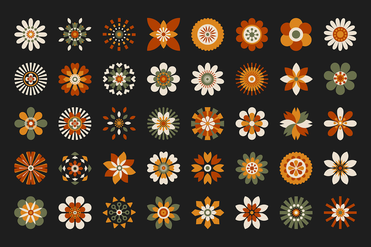 200 Flower Shapes, an Object Graphic by ArinStudio (Photo 9 of 10)