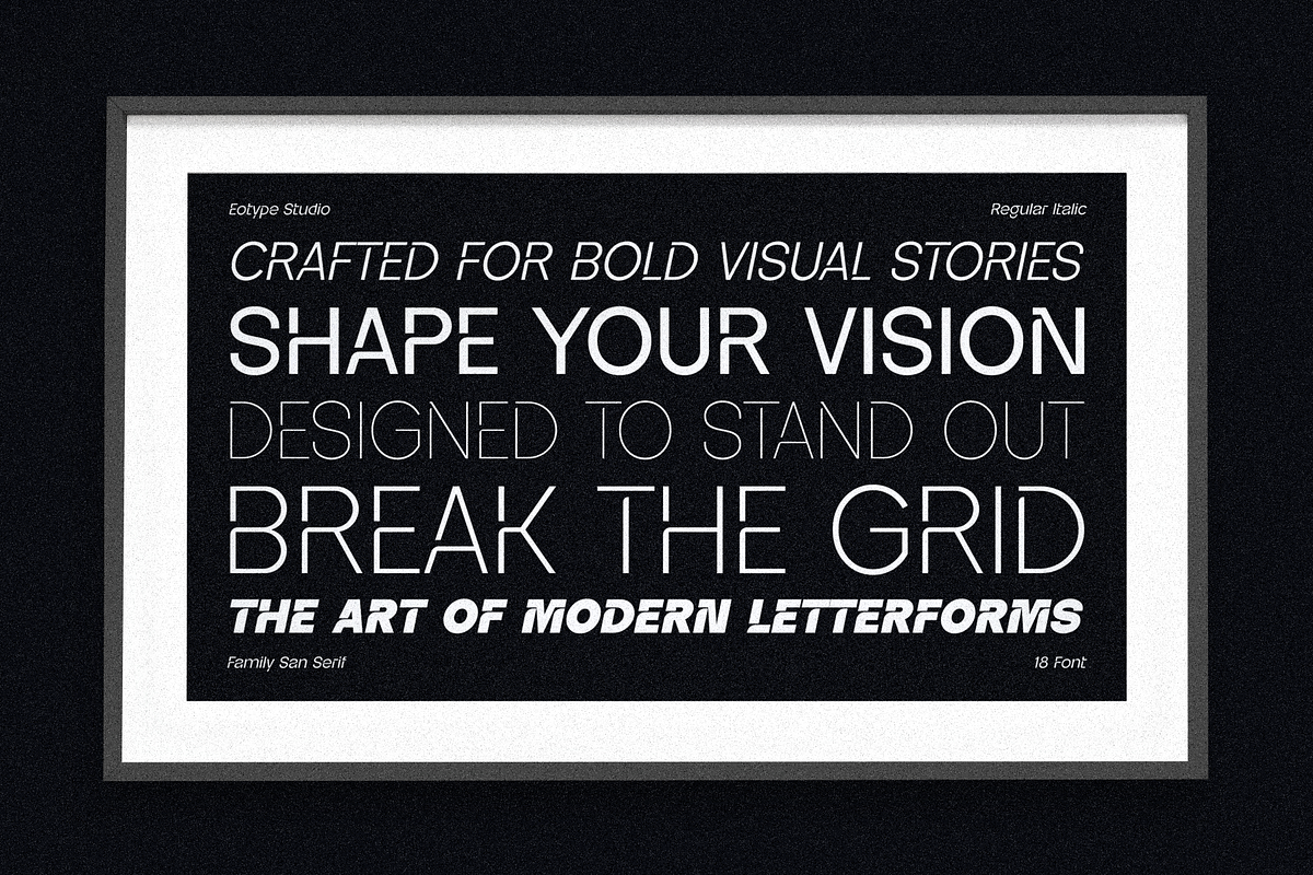 Jettic — Modern Sans Serif, a Sans Serif Font by Eotype Studio (Photo 6 of 12)