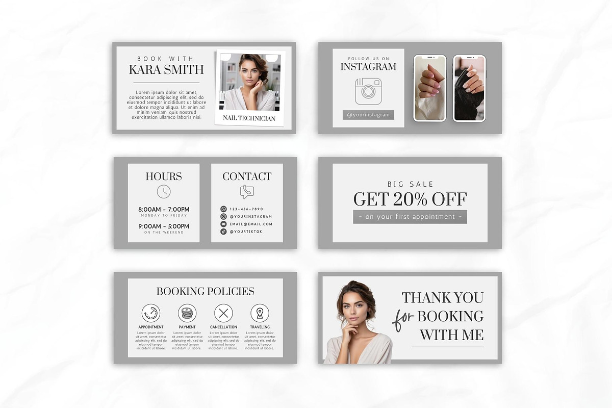 Nail Tech Acuity Scheduling • Canva, a Websites & App Template by OniriqveDesigns (Photo 3 of 8)