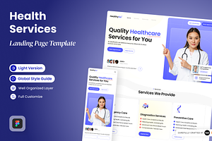 HealthyGo - Health Service, a Landing Page Template by SLAB! Design