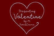 Valentine Font by PeachCreme, a Handwritten Font by PeachCreme (Thumbnail 1 of 8)