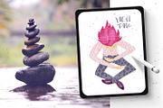 80 hand-drawn patterns for Procreate, a Brush Add-On by Gray Cat Graphics (Thumbnail 13 of 17)