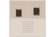 Coffee Bean Jar Mockup, a Cups & Container Mockup by Copal (Thumbnail 2 of 17)