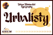 Urbalisty, a Serif Font by uncurve (Thumbnail 1 of 8)