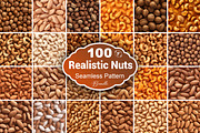 Nuts Seamless Pattern, a Pattern Graphic by Forhadx5 (Thumbnail 1 of 8)