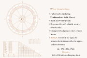 Astrology Wheel Vector, an Illustration by jessicamdesign (Thumbnail 2 of 8)