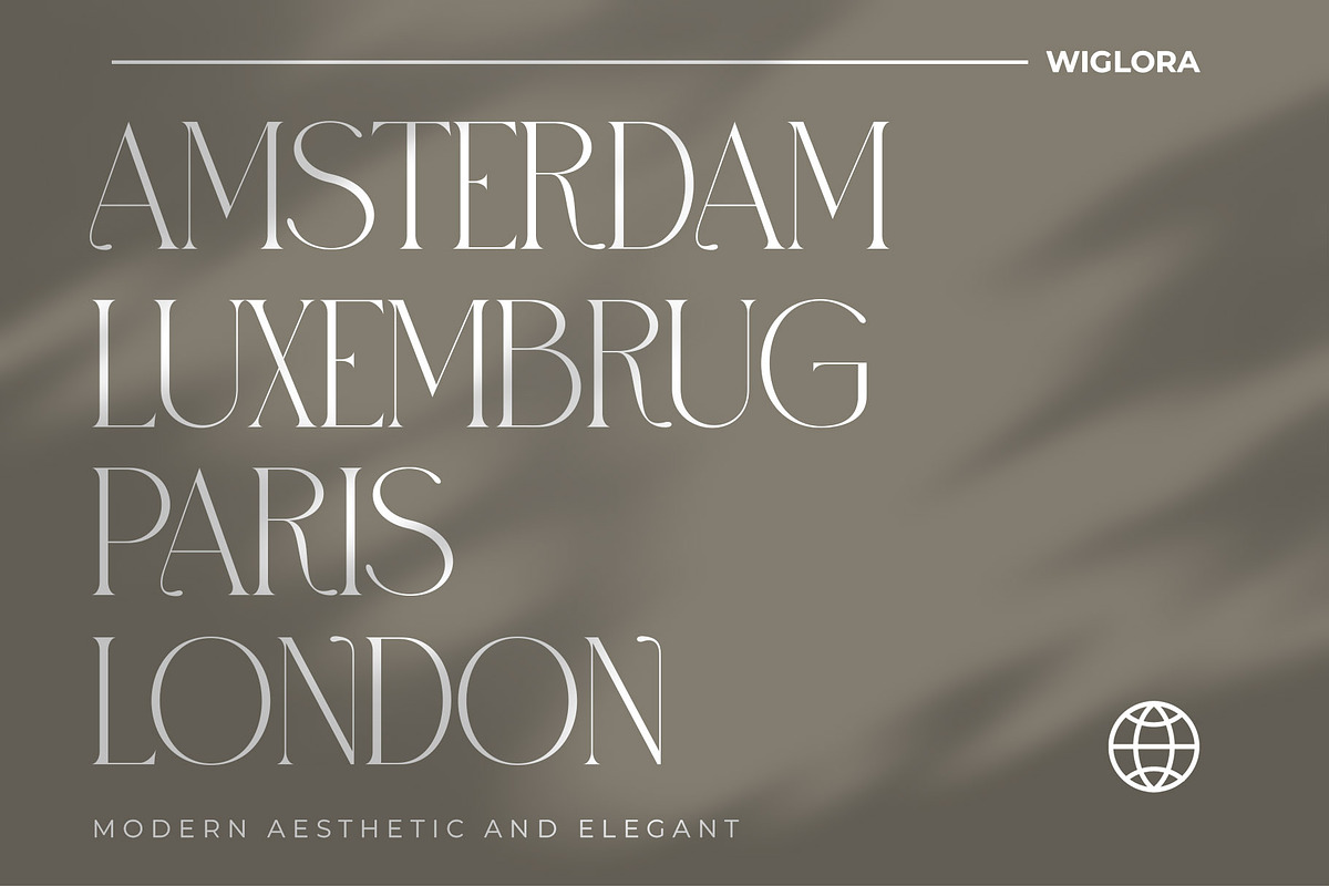 Wiglora Modern Ligature Serif, a Serif Font by Alfinart (Photo 8 of 10)