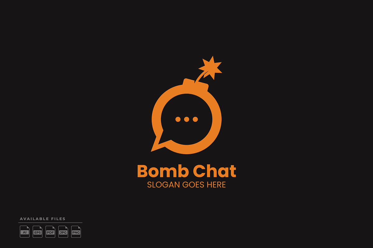Bomb Chat Logo, a Branding & Logo Template by Zeer Graphic
