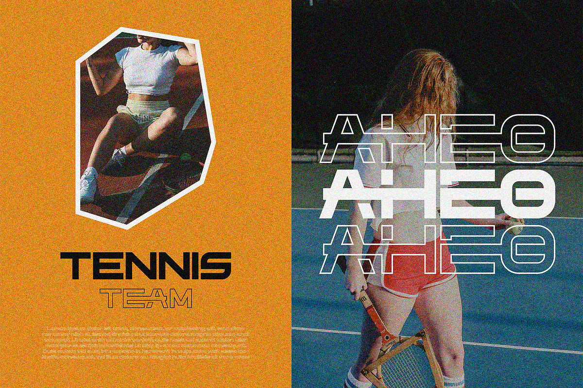 AHEO Modern Sans Wide, a Sans Serif Font by Boril Std (Photo 7 of 10)