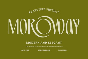 PRAK Moroway - Luxury Display Font, a Sans Serif Font by Healltica.std