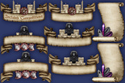 Crystal Magic, Dark clip art set., a Seasonal Illustration by Happy Sloth Graphics (Thumbnail 10 of 18)