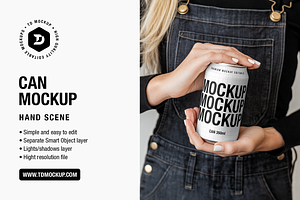 Can Mockup - Hand Scene