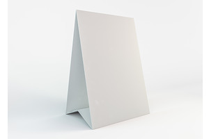 Blank Paper Table Tent Template For