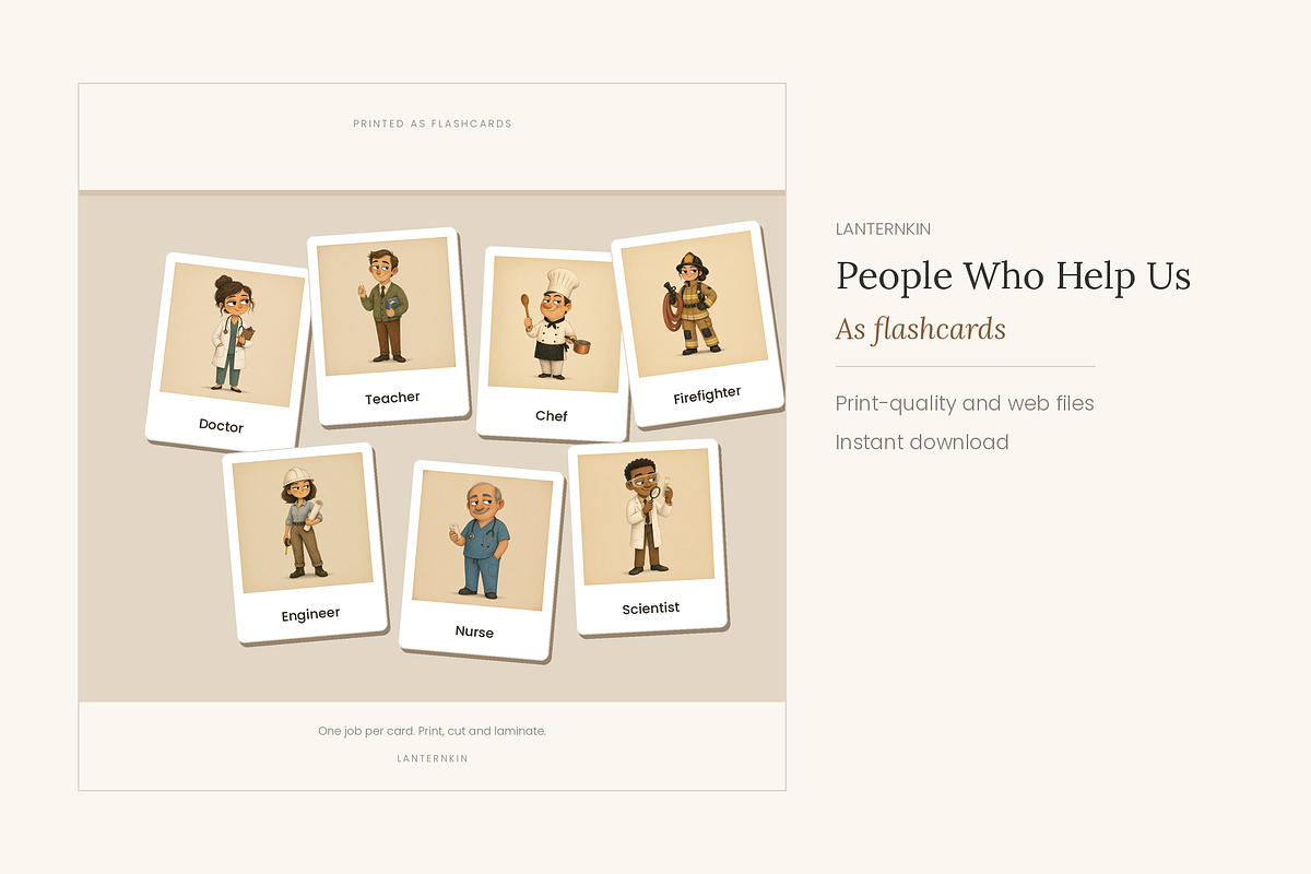 People Who Help Us Clip Art, a Person Illustration by LanternkinStudio (Photo 3 of 13)
