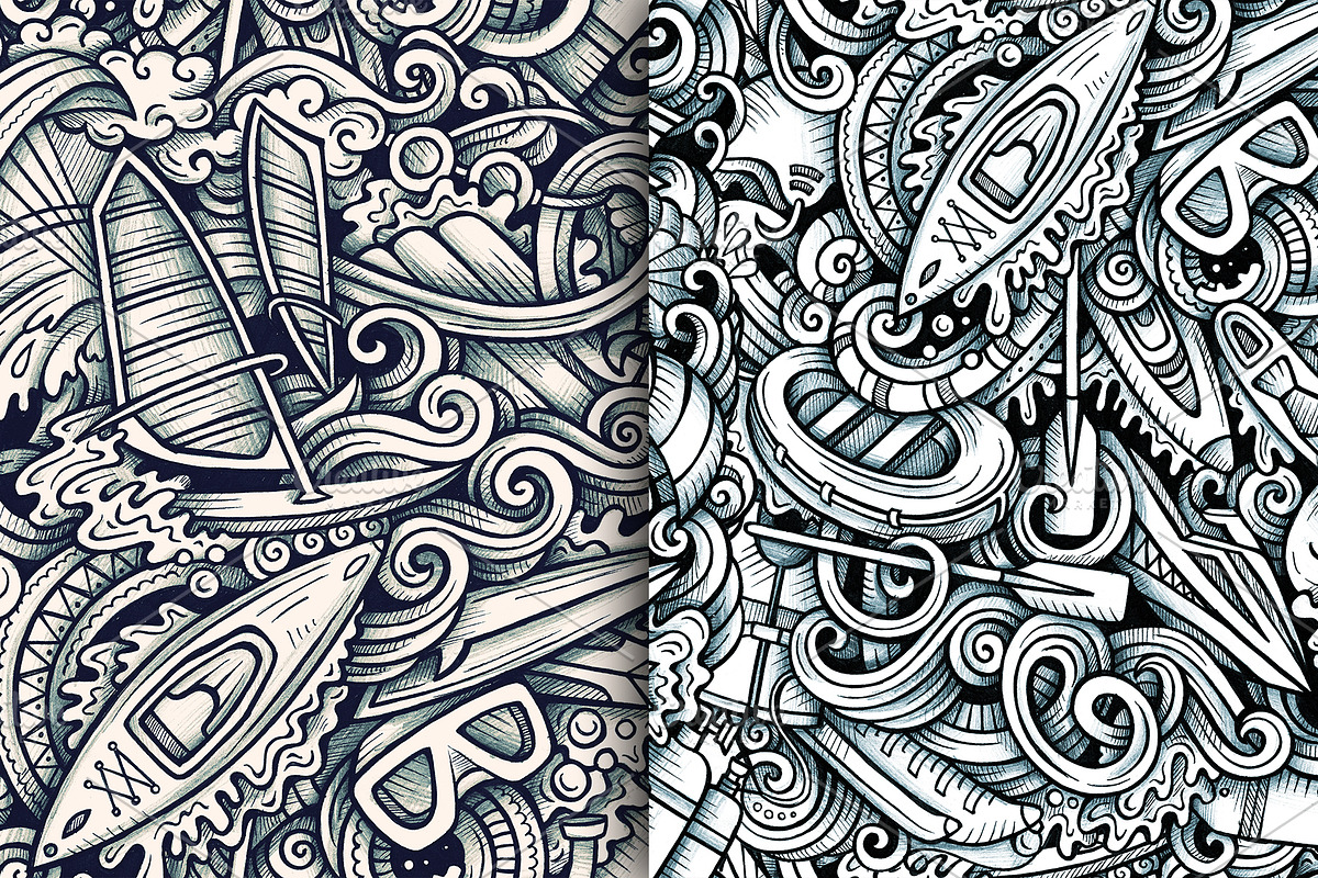 Summer Sport Graphics Patterns, a Pattern Graphic by BALABOLKA (Photo 7 of 7)